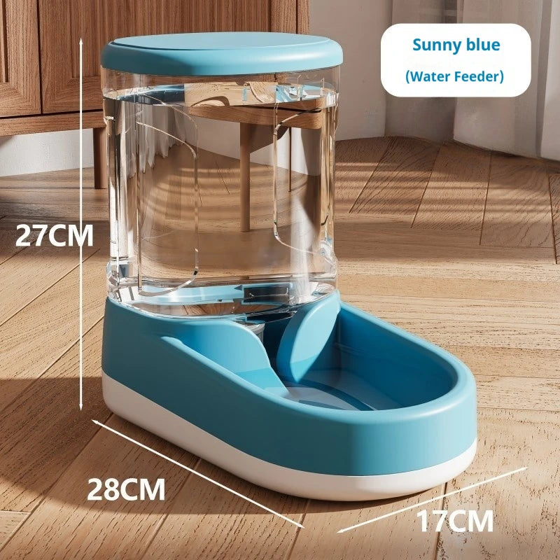 Automatic Pet Feeder And Waterer for Dogs And Cats Non-Electric Flowing Water Pet Supplies Cat Dish Dog Bowl