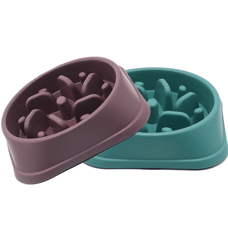 Slow Feeder Dog Bowl Anti Choking Watering & Feeding Supplies Puzzle Feeder Bowl Non-slip Slow Eat Bowl for Dogs Large Small