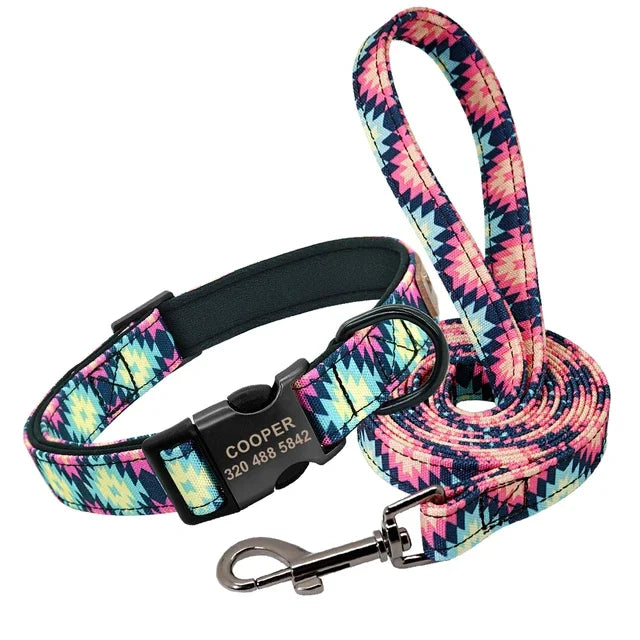 Personalized Dog Collar & Leash