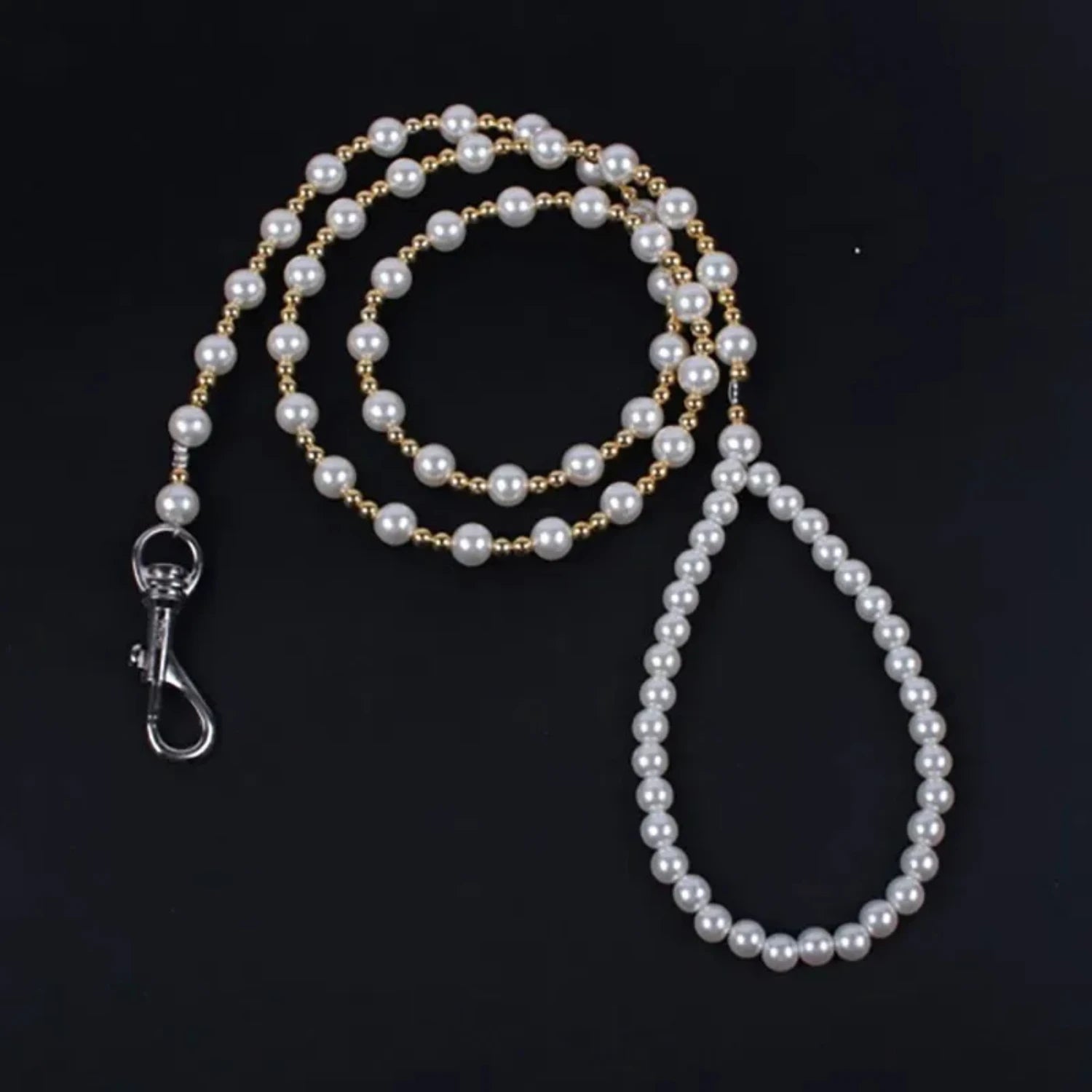 Luxury Pearls Beads Dog Leash