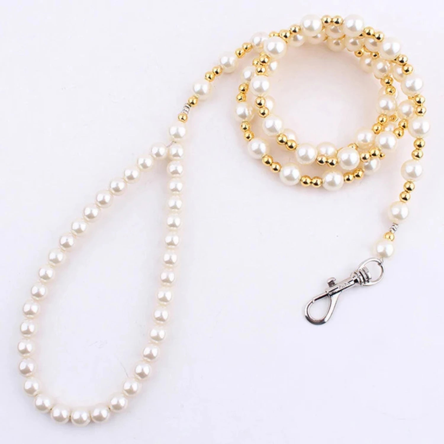 Luxury Pearls Beads Dog Leash